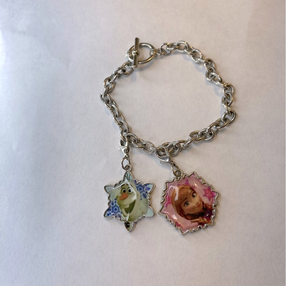 Frozen Disney Charm Link Bracelet